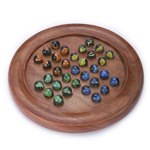 Wooden Solitaire Game 9