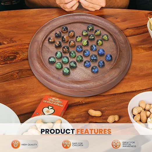 Wooden Solitaire Game